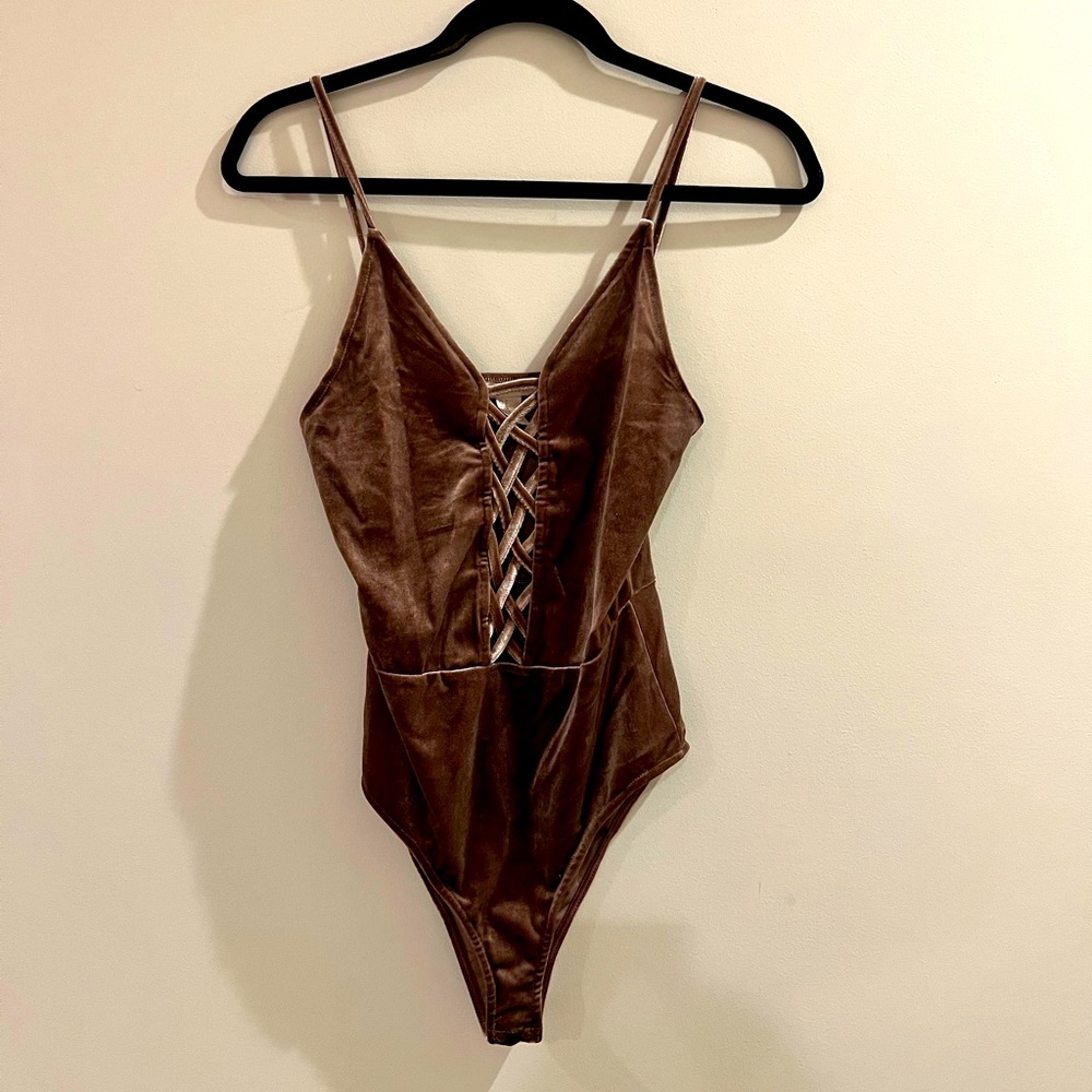 Velvet bodysuit Size S